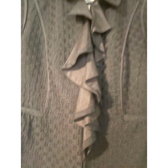 Loft Jacket 2 Short Wool Blend Peplum Ruffle Neckline  Corpcore Business Dressy - Picture 4 of 6